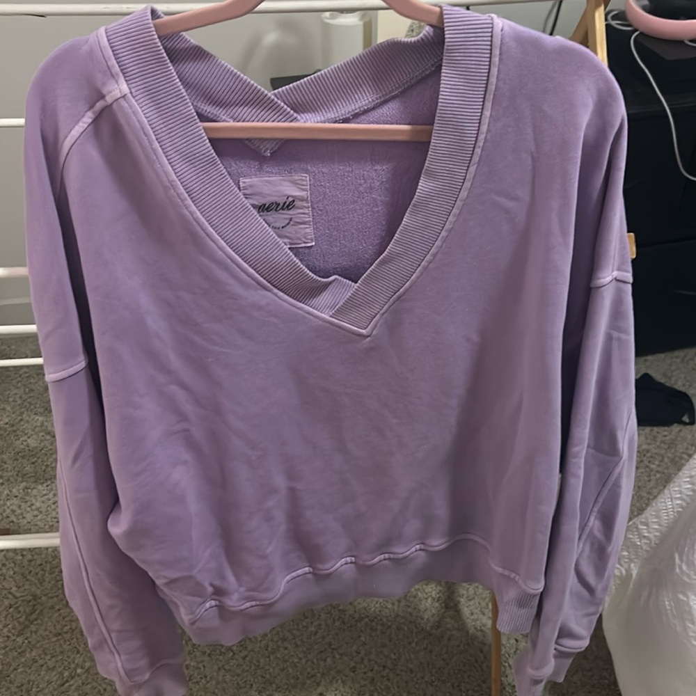 aerie scoop neck crewneck!